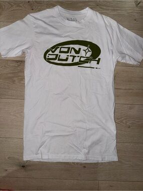 Von Dutch Men's White Logo T‑Shirt